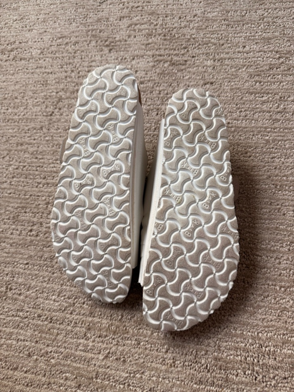 Birkenstock White Double Buckle Sandals - Picture 3 of 3